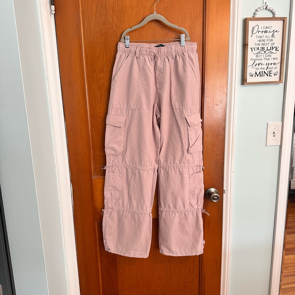 Aeropostale Mauve Drawstring Cargo Pants